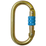 Mosquetón simétrico con rosca de acero STEELSAFE 981 Irudek981