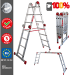 Escalera articulada multiuso de aluminio EA614 de Faraone