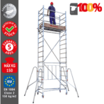 Torre de trabajo móvil de aluminio RAPIDO 160 de Faraone